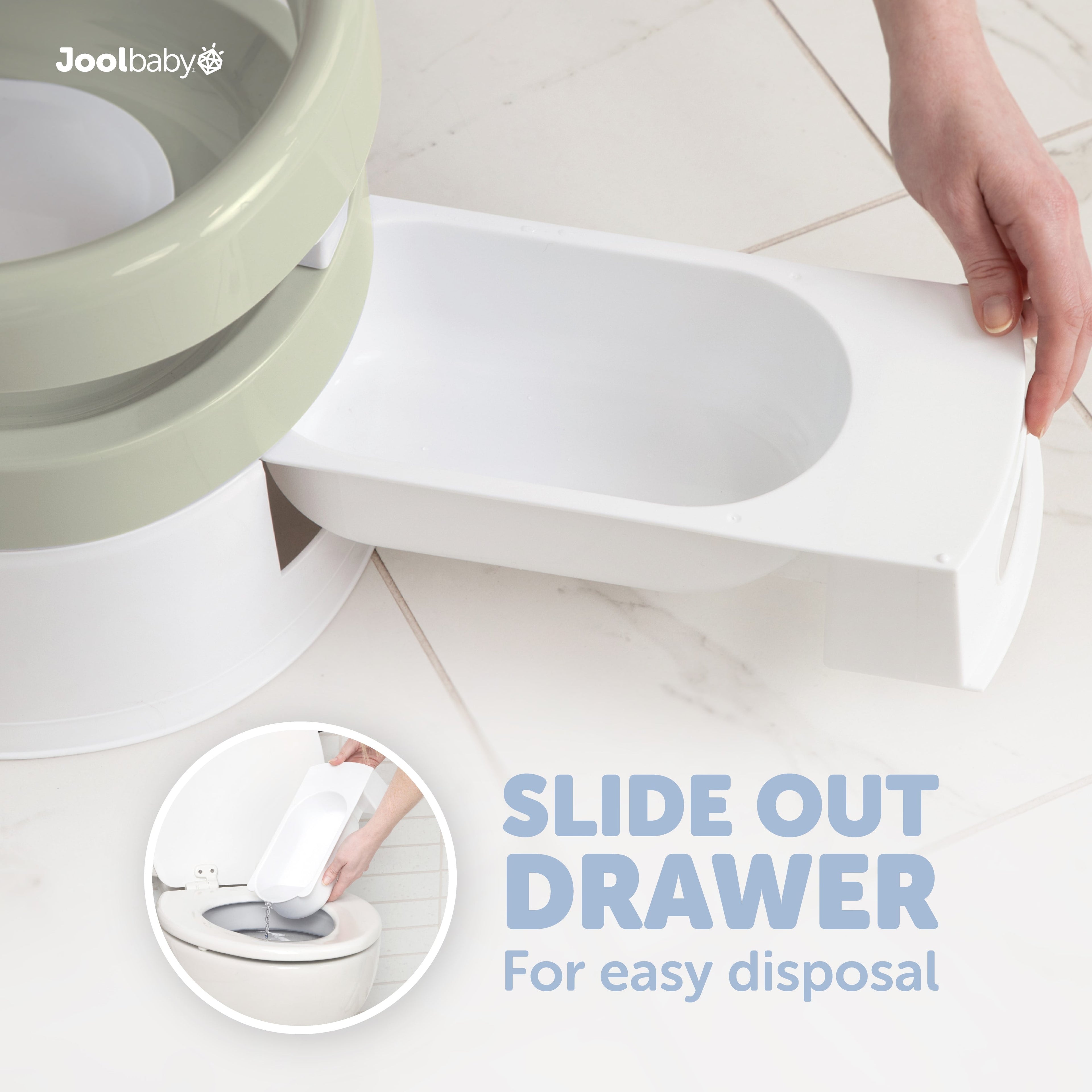 Potty Chair for Toddler Toilet Training - Splash Guard & Back Support (Sage)