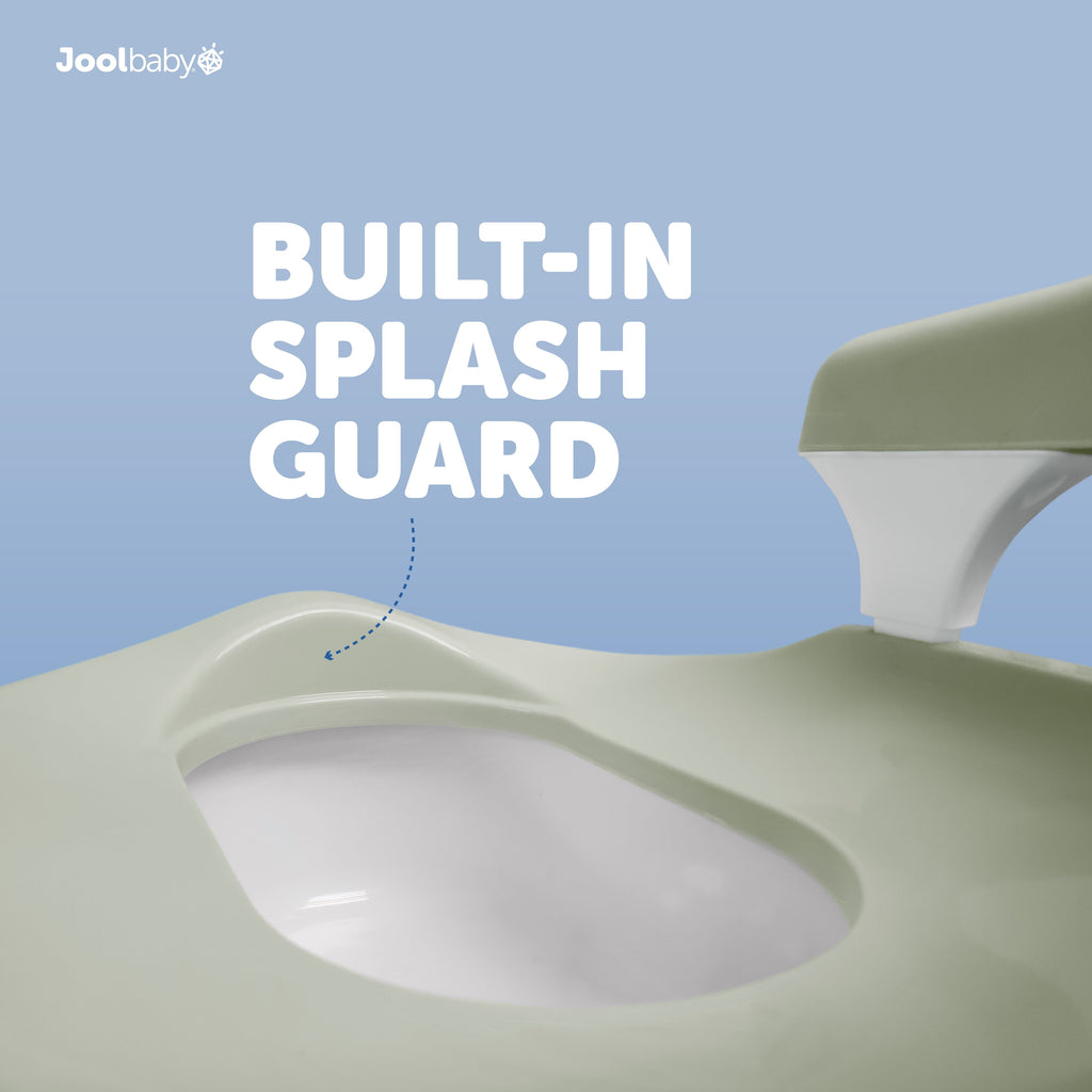 Potty Chair for Toddler Toilet Training - Splash Guard & Back Support (Sage)